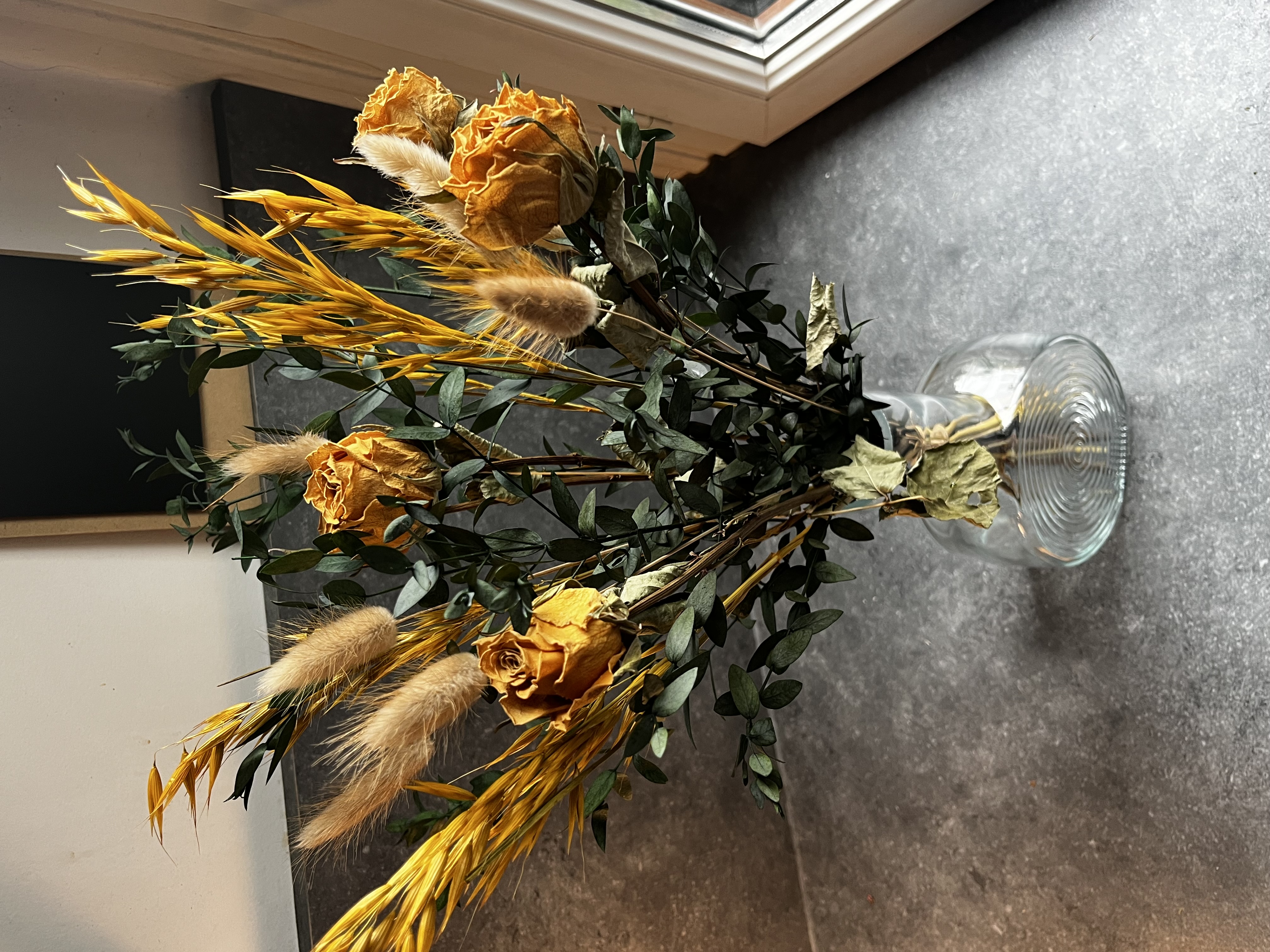 Bouquet de fleurs sechés